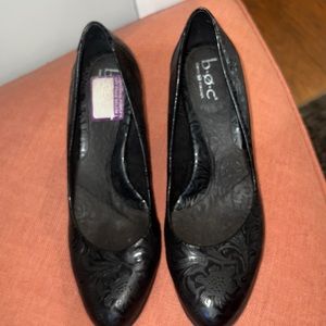 BOC heels with tooled design- worn twice
